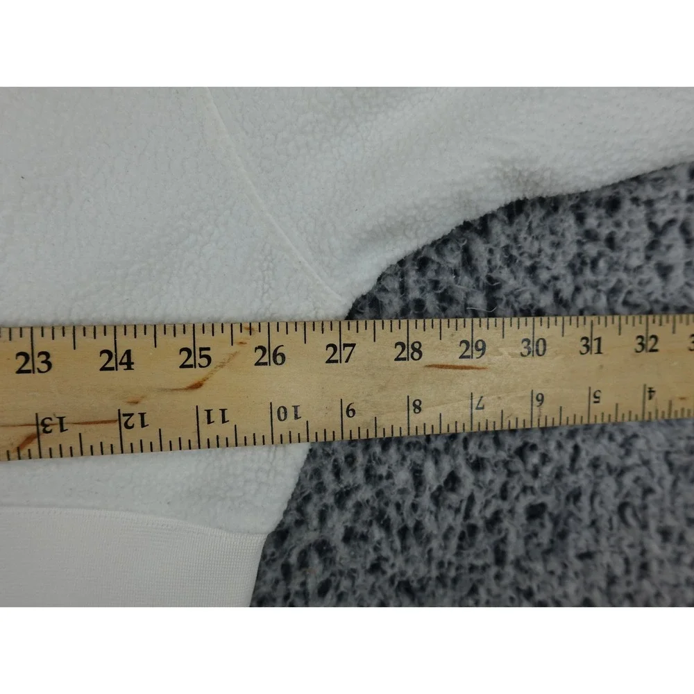 Nike Phoenix Fleece Sweatshirt Womens Small Sail White Cropped Borg DQ6844-133